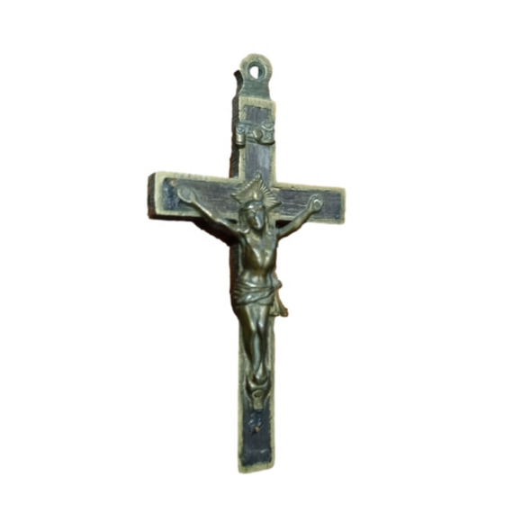 Antique crucifix pendent - Picture 1 of 5